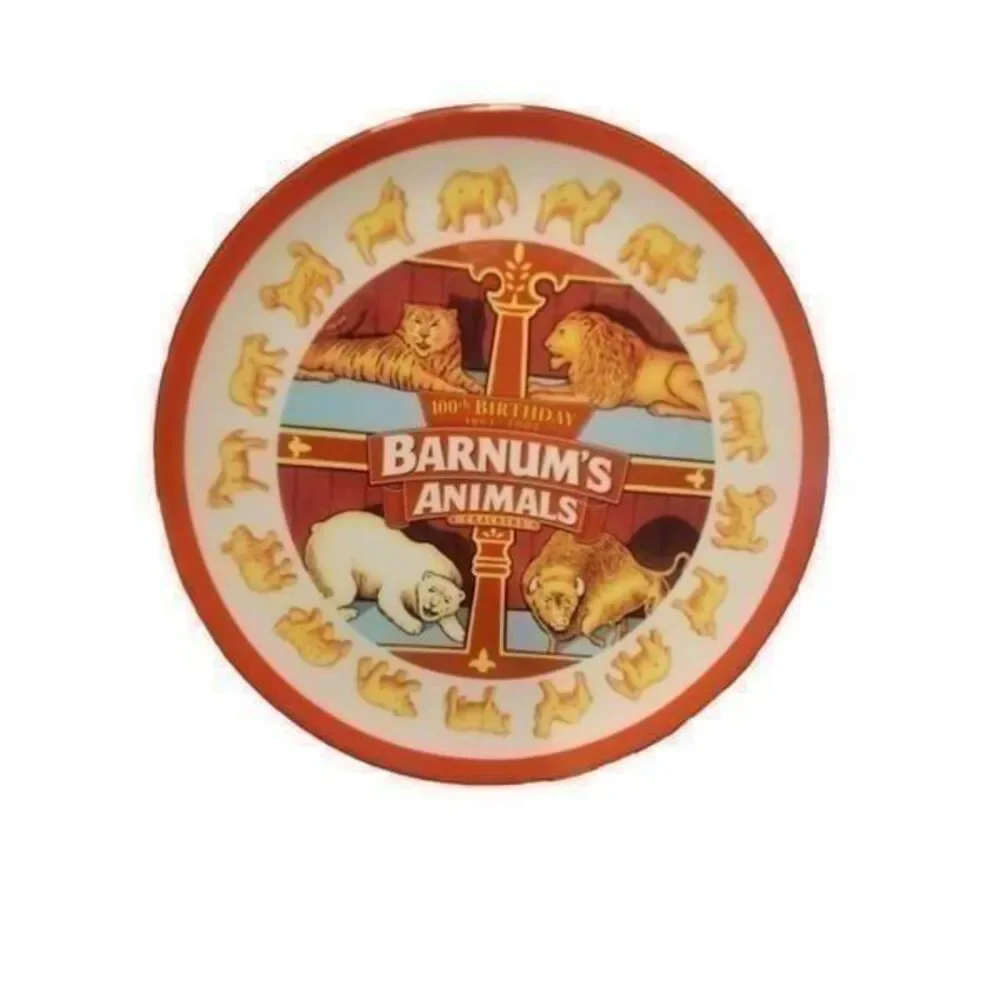 2001 Nabisco Melamine Barnums Animals 100 th Anniversary Plate.   J3